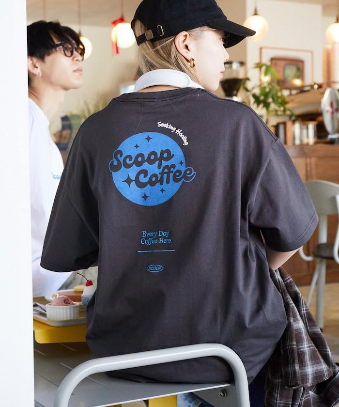 Scoop Coffee×FREAK'S STORE 聯名 大尺寸 後背印花 T恤