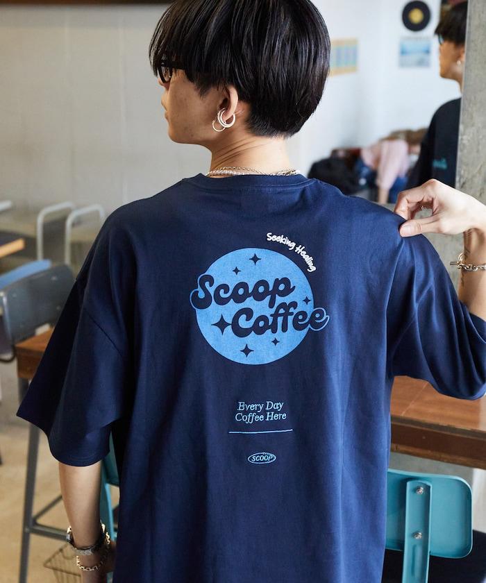 Scoop Coffee×FREAK'S STORE 聯名 大尺寸 後背印花 T恤