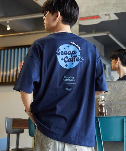 Scoop Coffee×FREAK'S STORE 聯名 大尺寸 後背印花 T恤