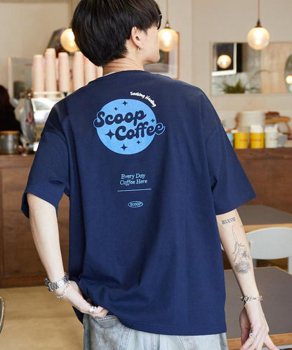 Scoop Coffee×FREAK'S STORE 聯名 大尺寸 後背印花 T恤