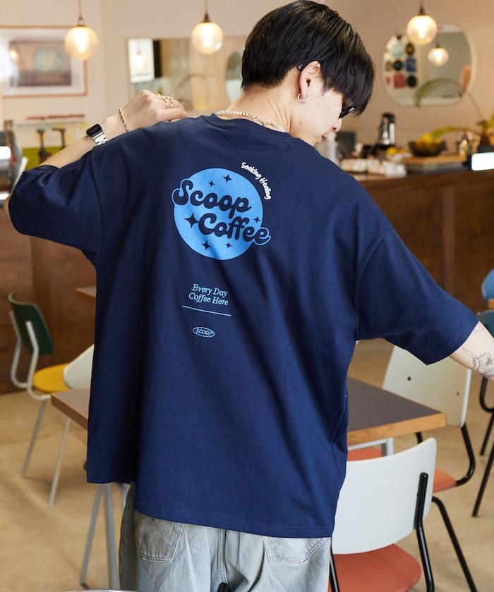 Scoop Coffee×FREAK'S STORE 聯名 大尺寸 後背印花 T恤