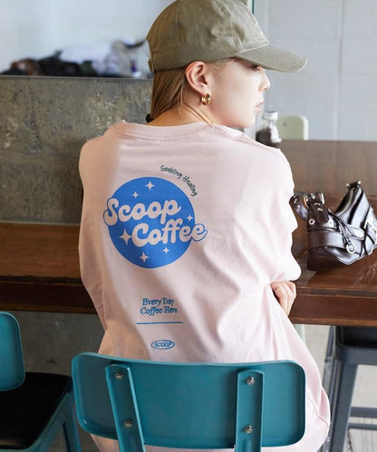 Scoop Coffee×FREAK'S STORE 聯名 大尺寸 後背印花 T恤