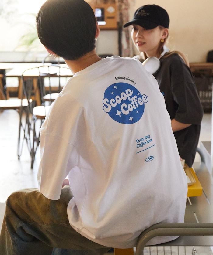 Scoop Coffee×FREAK'S STORE 聯名 大尺寸 後背印花 T恤