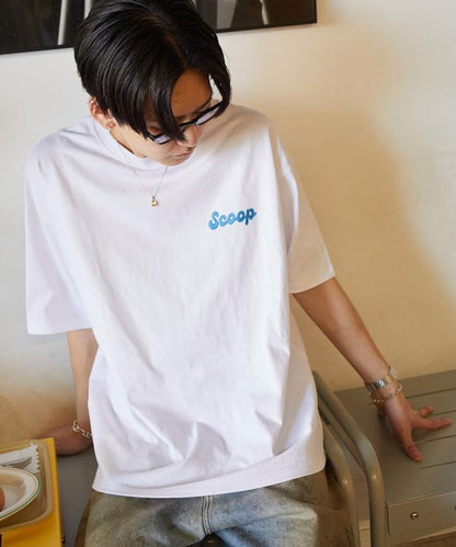 Scoop Coffee×FREAK'S STORE 聯名 大尺寸 後背印花 T恤