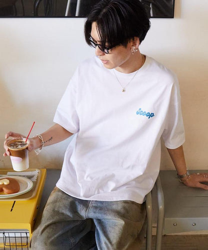 Scoop Coffee×FREAK'S STORE 聯名 大尺寸 後背印花 T恤