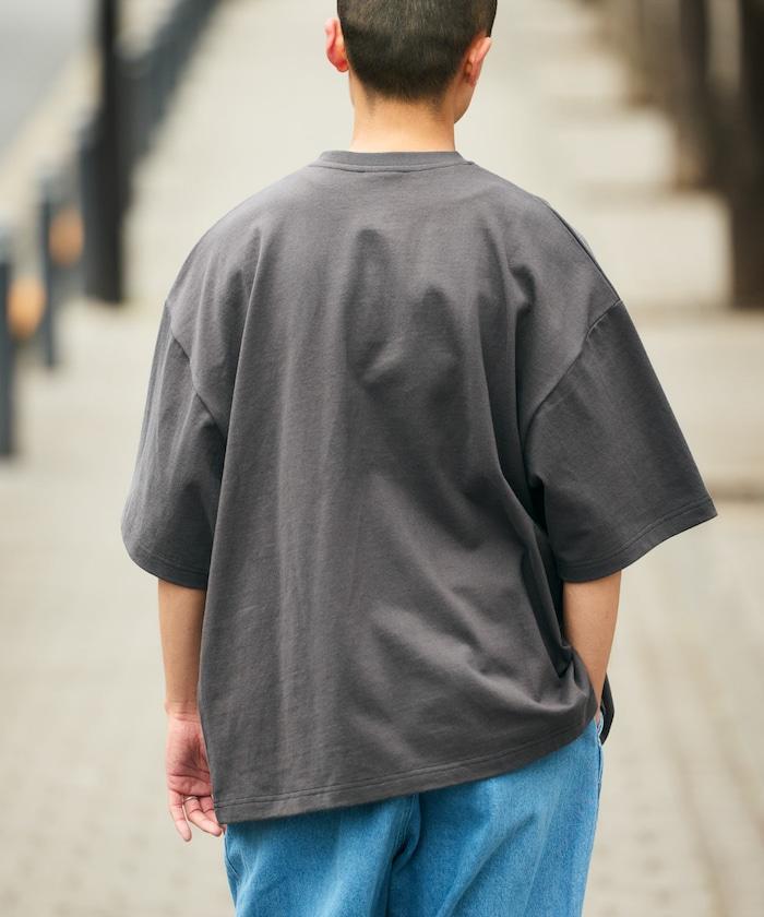 9盎司重量級寬鬆版亨利領T恤/重量級 【限定推出】