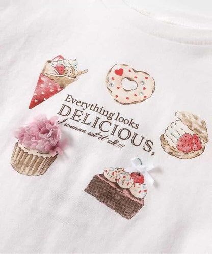甜點·蝴蝶結圖案T恤