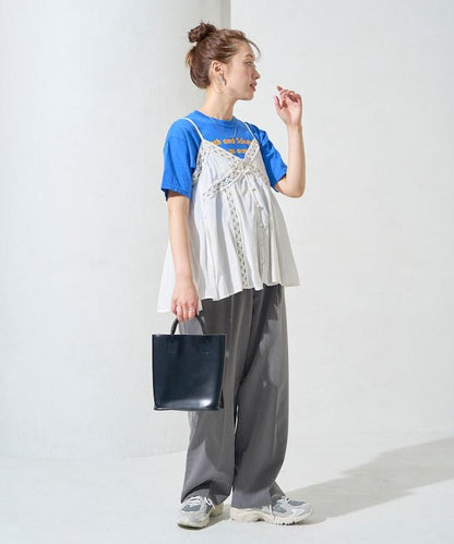 印度人造絲香緞蕾絲吊帶背心