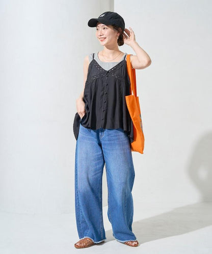 印度人造絲香緞蕾絲吊帶背心