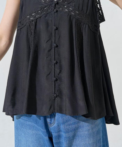 印度人造絲香緞蕾絲吊帶背心