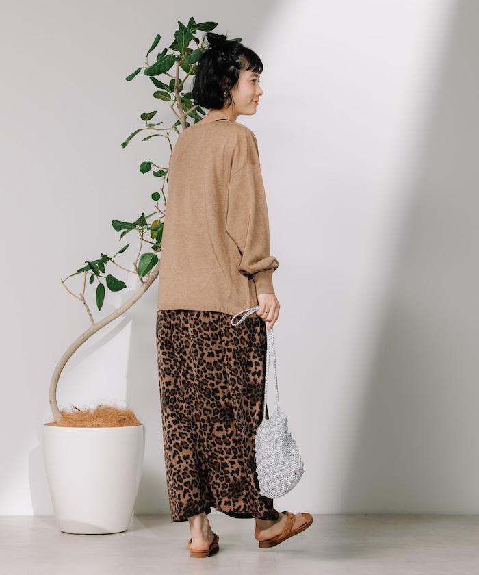 亞麻混紡針織套頭衫