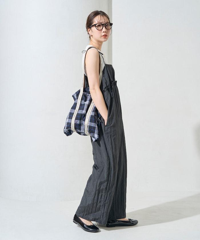 水洗處理 褶邊 增厚 揹帶褲