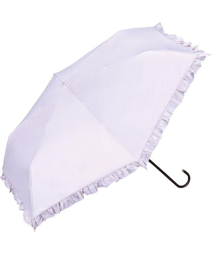 遮光經典荷葉邊 迷你 晴雨兩用 摺疊雨傘