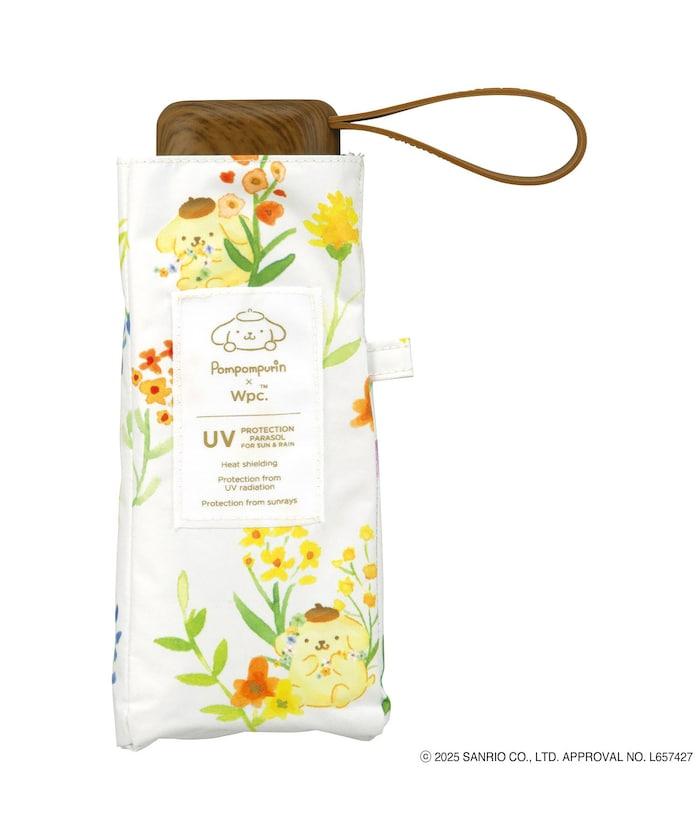 《三麗歐》遮光 水彩花卉 迷你 晴雨兼用 摺疊雨傘