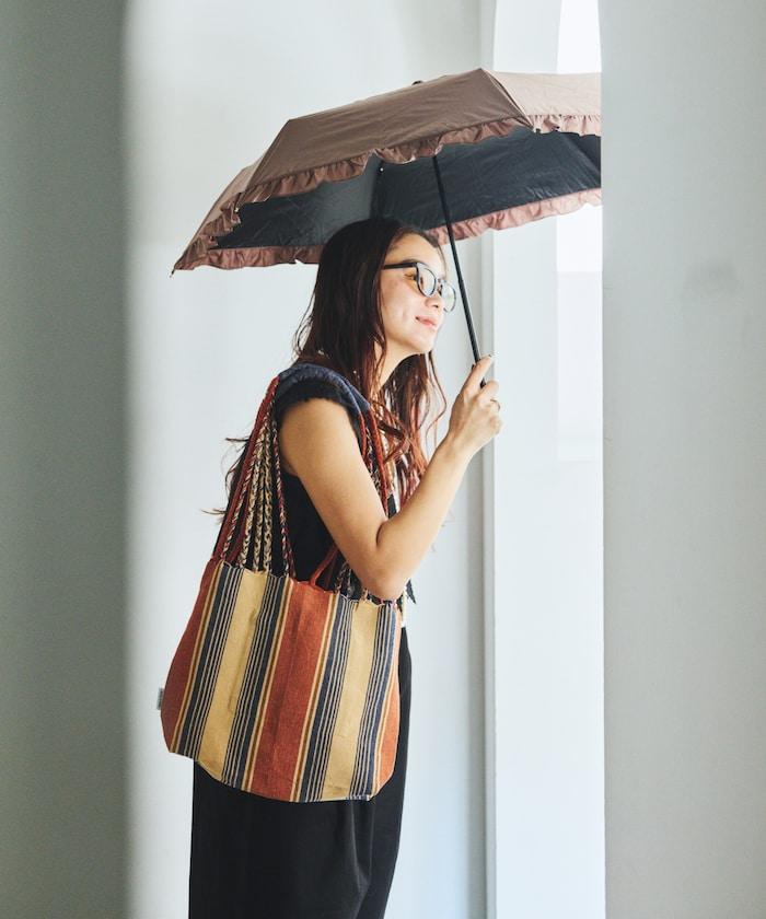 遮光經典荷葉邊 迷你 晴雨兩用 摺疊雨傘