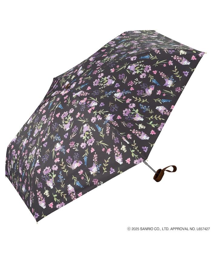《三麗歐》遮光 水彩花卉 迷你 晴雨兼用 摺疊雨傘