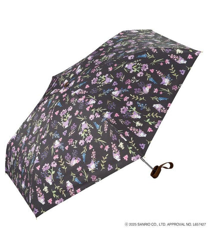 《三麗歐》遮光 水彩花卉 迷你 晴雨兼用 摺疊雨傘