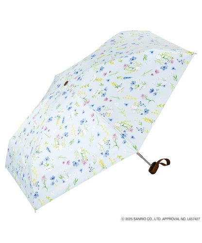 《三麗歐》遮光 水彩花卉 迷你 晴雨兼用 摺疊雨傘