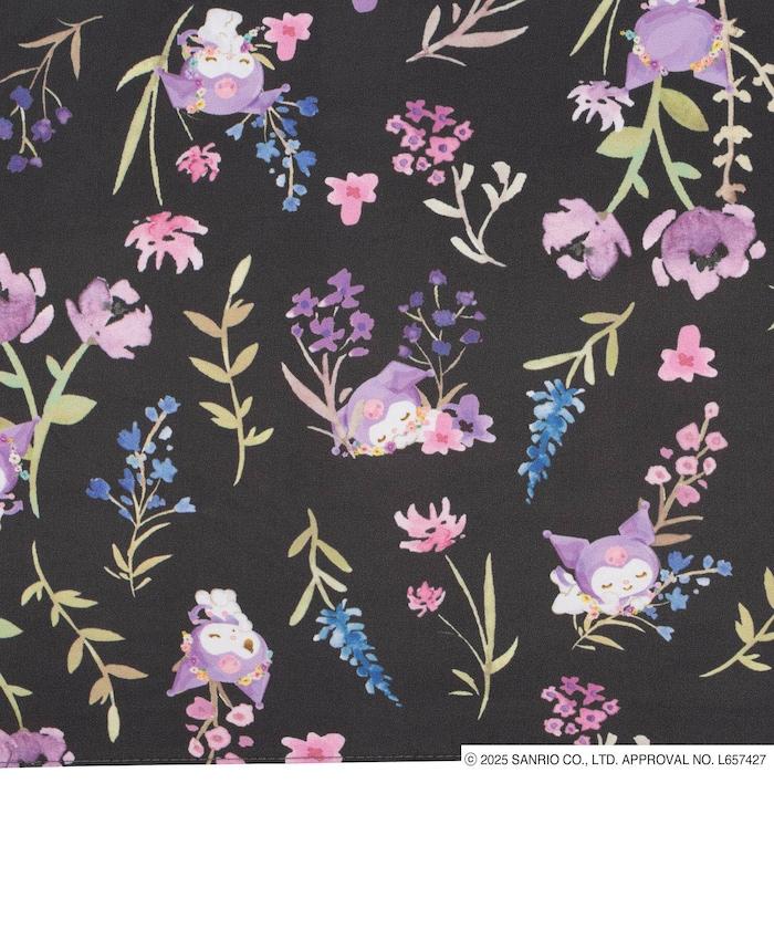 《三麗歐》遮光 水彩花卉 迷你 晴雨兼用 摺疊雨傘