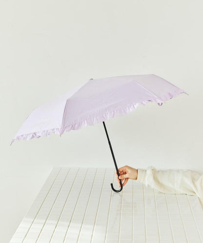 遮光經典荷葉邊 迷你 晴雨兩用 摺疊雨傘