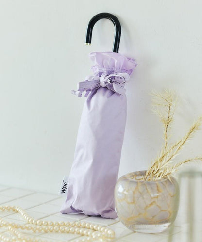 遮光經典荷葉邊 迷你 晴雨兩用 摺疊雨傘