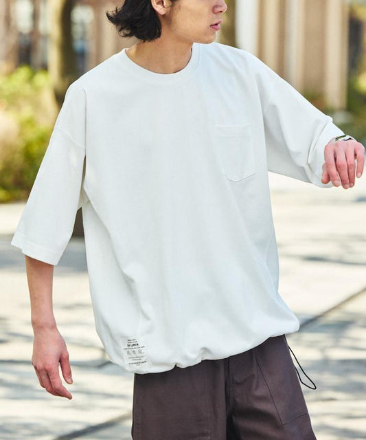 Drymix(R) / 幹混材料 舒適版 異材質拼接 對接 T恤