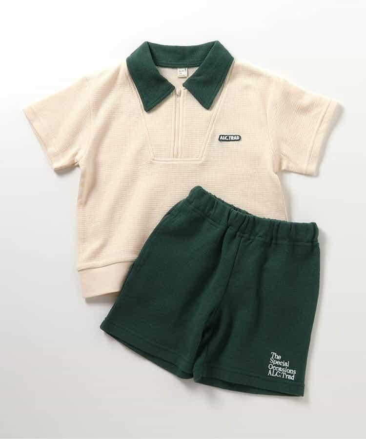 半拉鍊套裝 4分褲