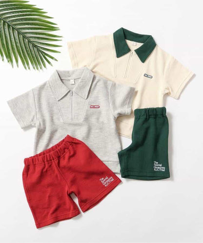 半拉鍊套裝 4分褲