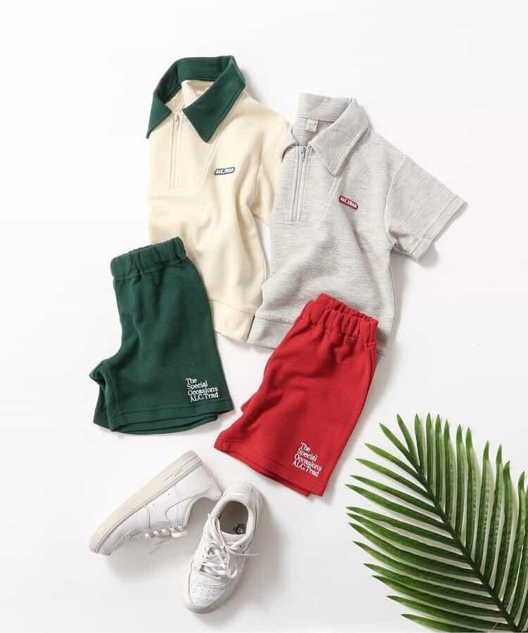 半拉鍊套裝 4分褲