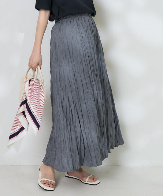 隨機褶皺洗水裙