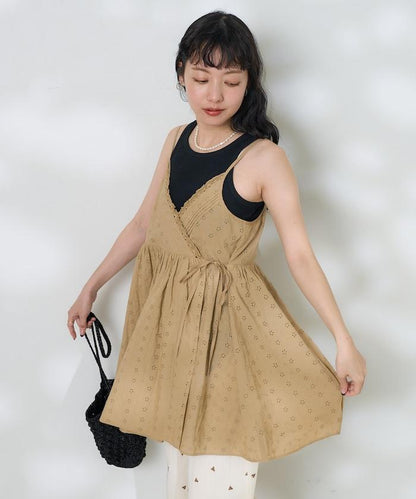 印度蕾絲蕾絲細肩帶上衣