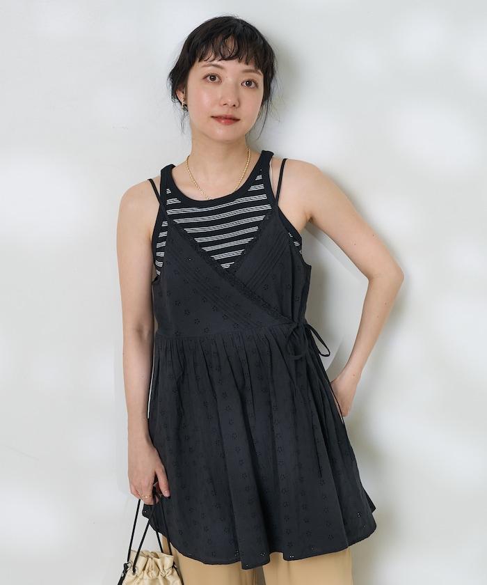 印度蕾絲蕾絲細肩帶上衣