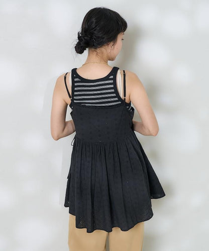 印度蕾絲蕾絲細肩帶上衣