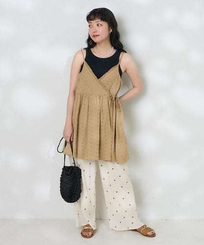 印度蕾絲蕾絲細肩帶上衣