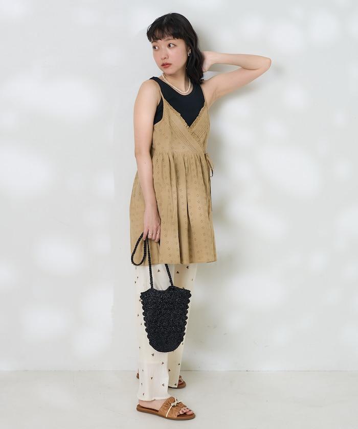 印度蕾絲蕾絲細肩帶上衣