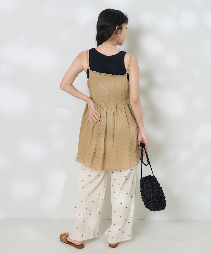 印度蕾絲蕾絲細肩帶上衣