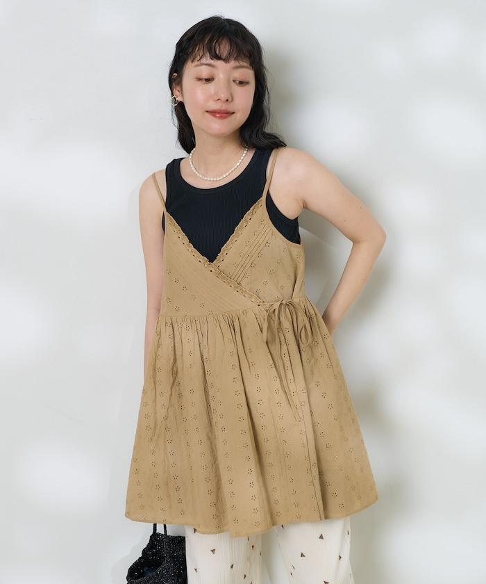 印度蕾絲蕾絲細肩帶上衣