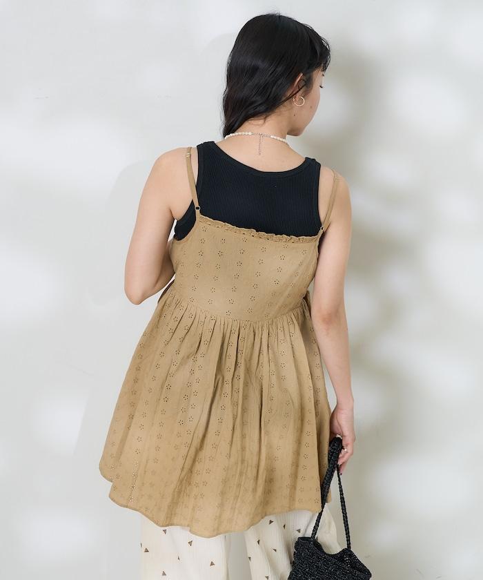 印度蕾絲蕾絲細肩帶上衣