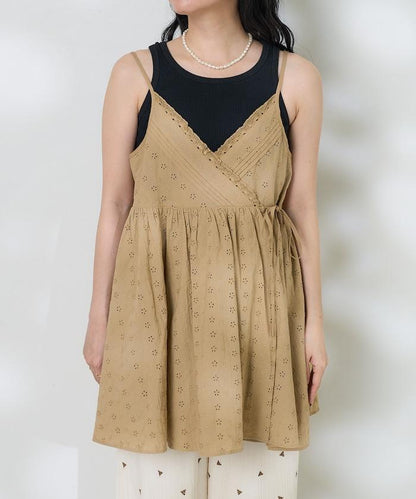 印度蕾絲蕾絲細肩帶上衣