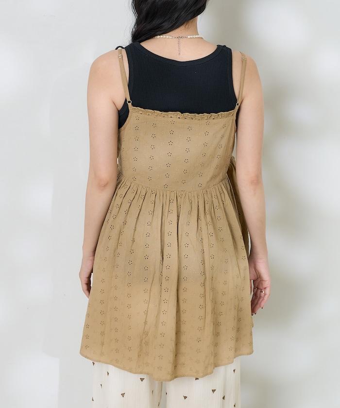 印度蕾絲蕾絲細肩帶上衣