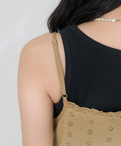 印度蕾絲蕾絲細肩帶上衣