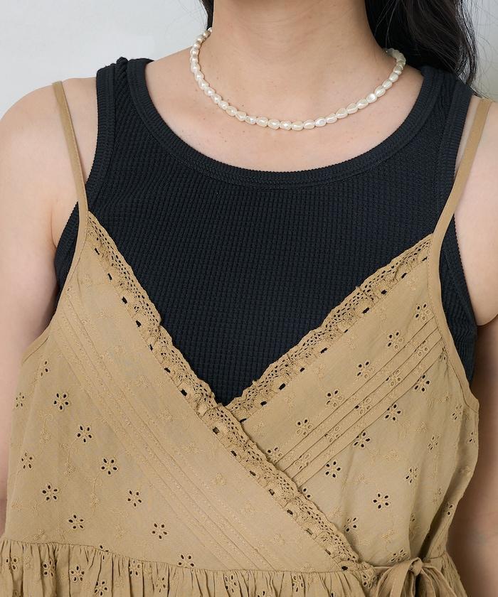 印度蕾絲蕾絲細肩帶上衣