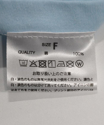 女孩子海灘照片印花T恤