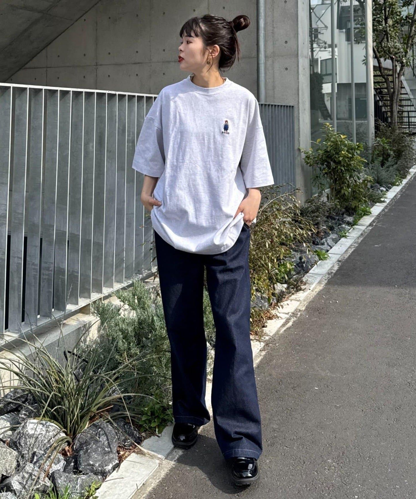 【中年男士】中性款一點刺繡短袖T恤