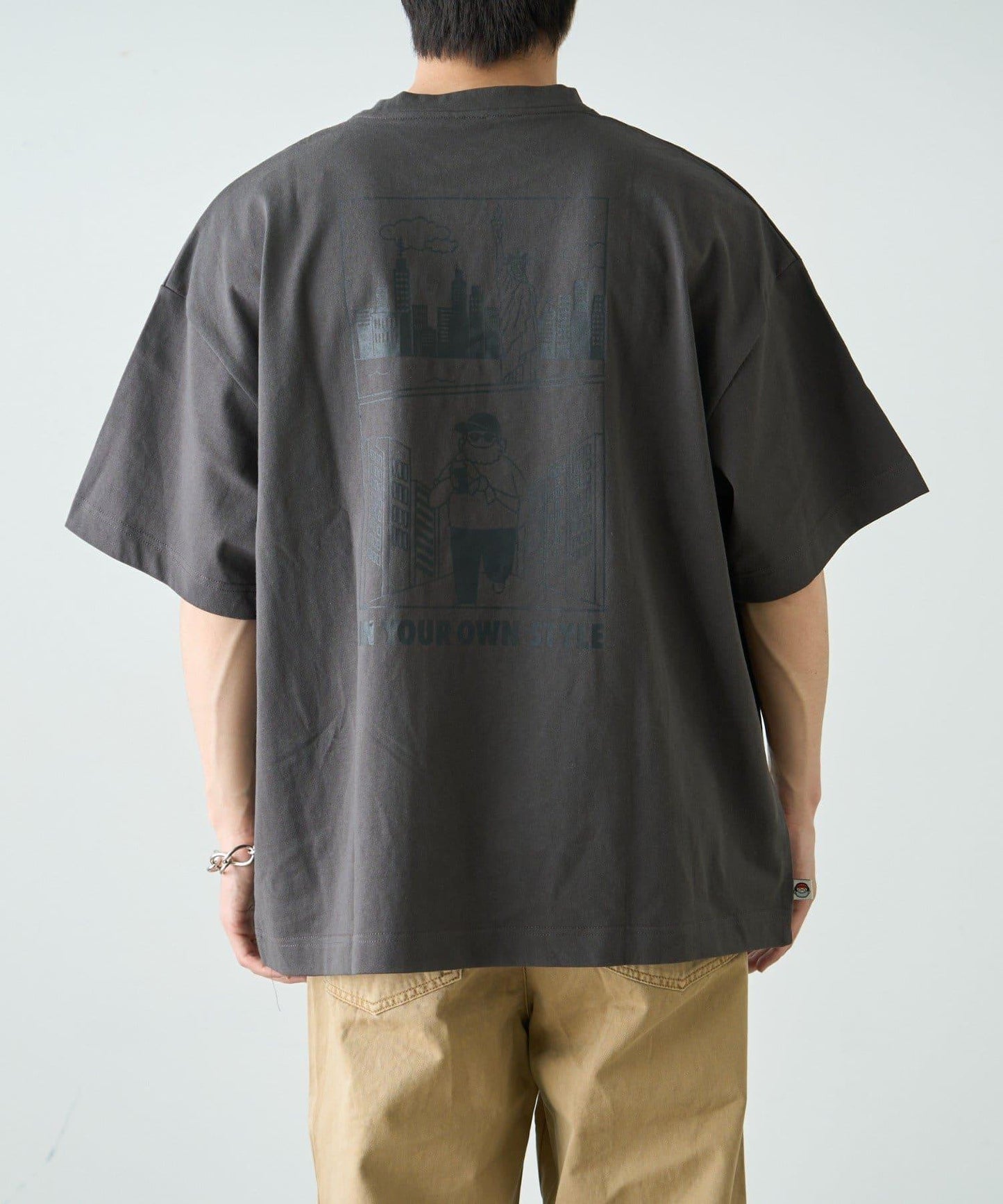 【中年男士】中性款一點刺繡短袖T恤