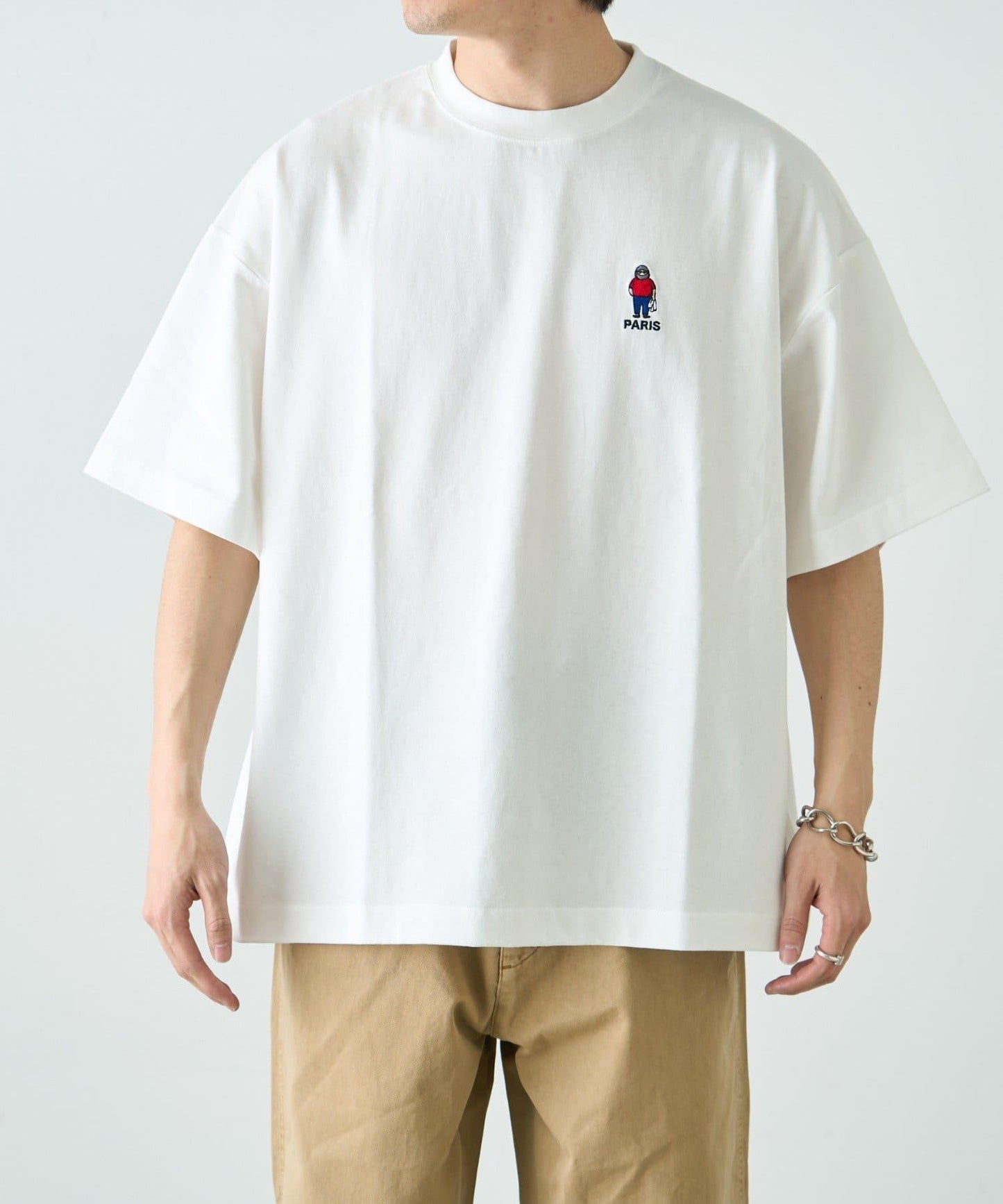 【中年男士】中性款一點刺繡短袖T恤