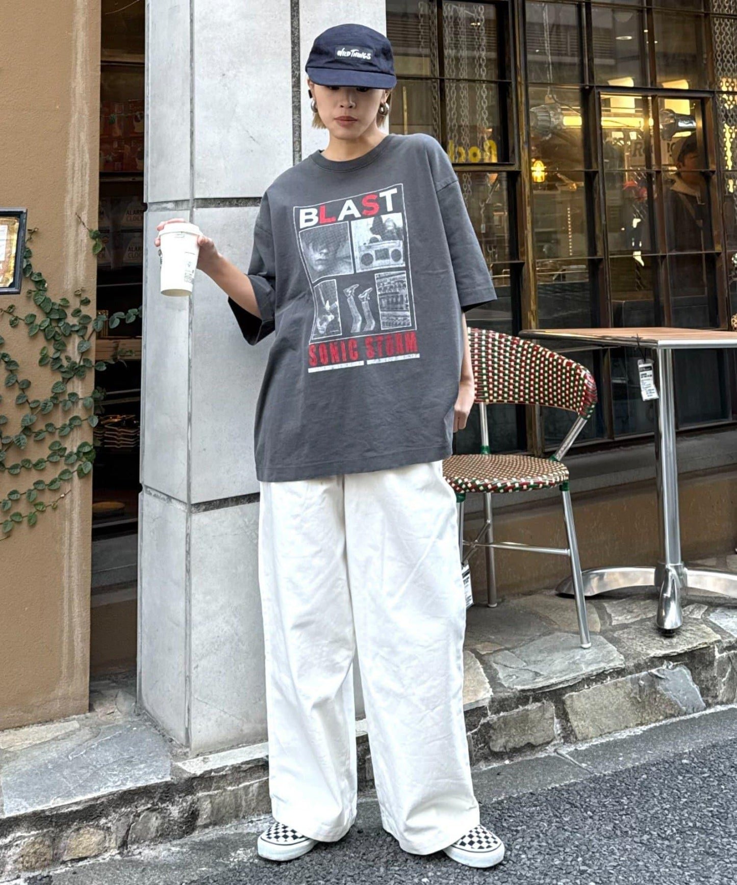 【男女通用】復古褪色印花旅行T恤