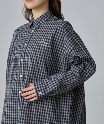 【PIKO企劃】一點刺繡格子襯衫
