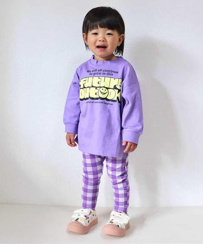 多色印花長袖T恤