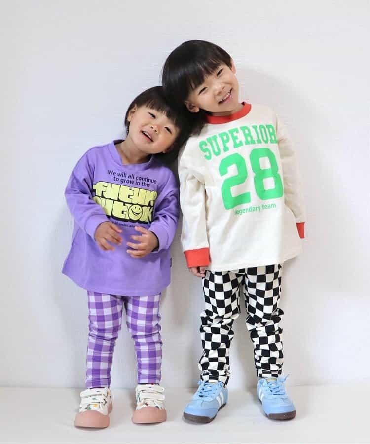 多色印花長袖T恤